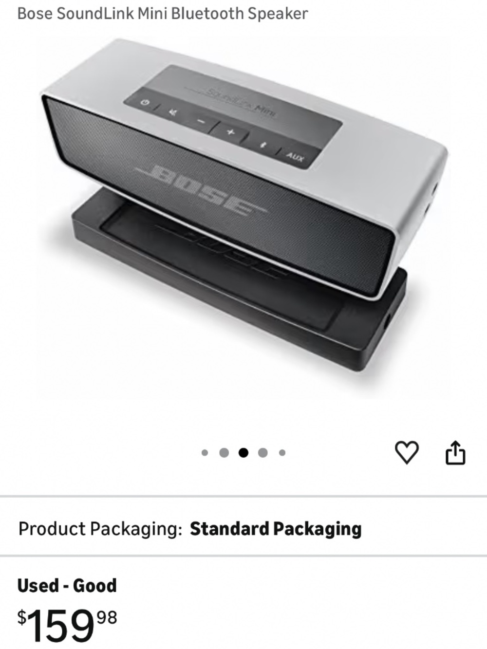 Like New Bose Soundlink Mini Bluetooth Speaker Silver - Picture 4 of 5